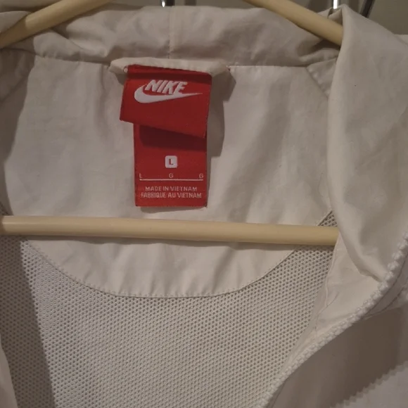 Nike White  Full-Zip Hoodie Unisex Size Large - Picture 2 of 9